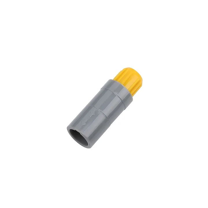 Plastikowe złącze GLOBIX serii P jako przykład interfejsu push-pull